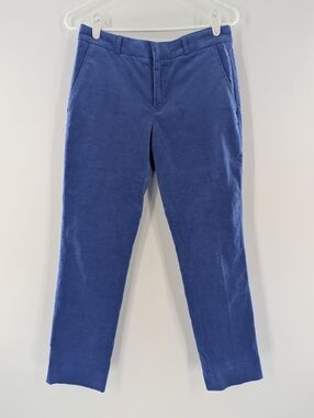 Banana Republic Ryan Corduroy Trousers 4P Royal Blue Straight Legs Office Career